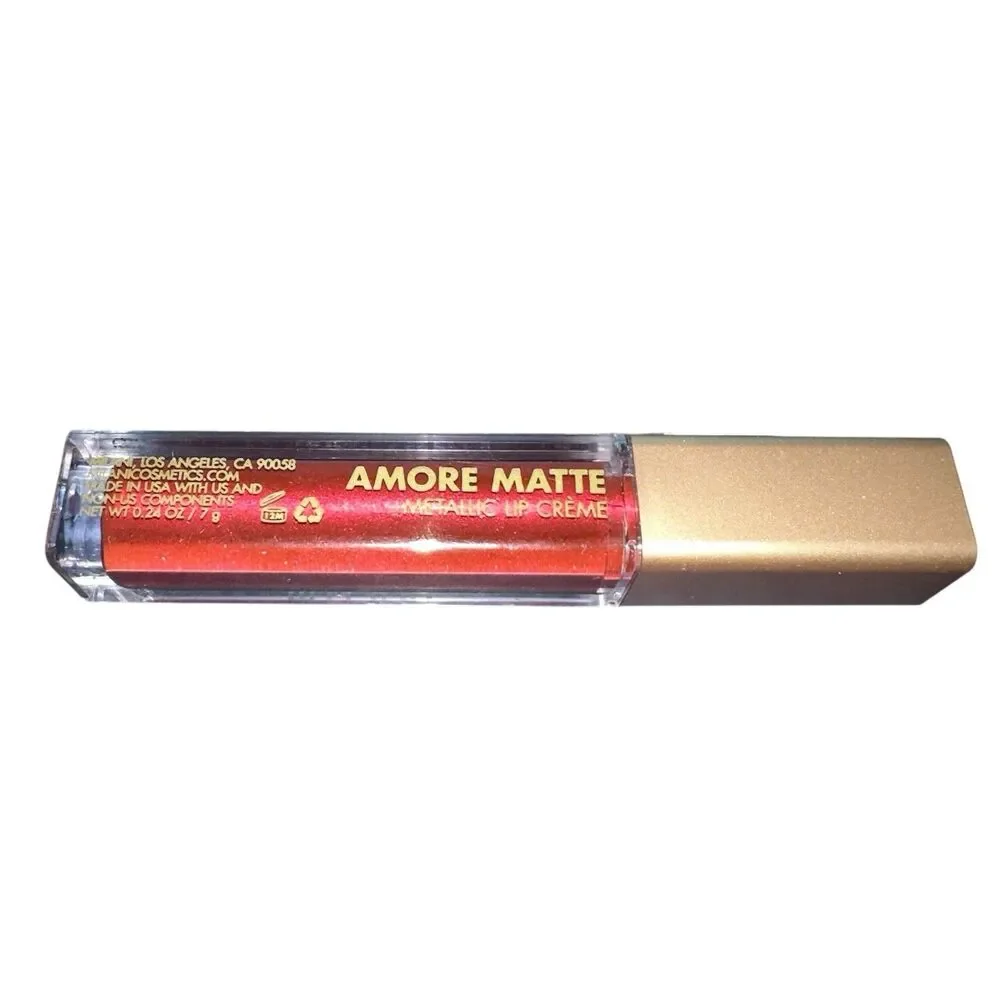 Milani Amore Matte Metallic Lip Creme My Soulmate 14, deep red